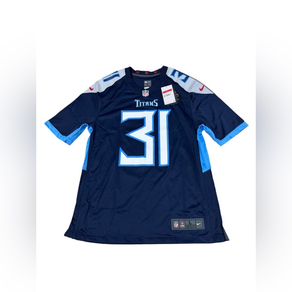 NWT Nike NFL Tennesee Titans Kevin Byard Jersey Mens Large Home Blue #31 - Picture 1 of 8